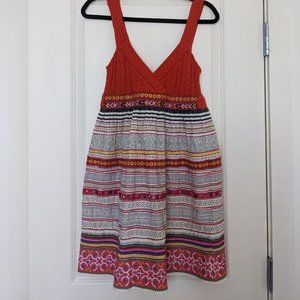 Free people orange / pink / multicolor dress (size 2)